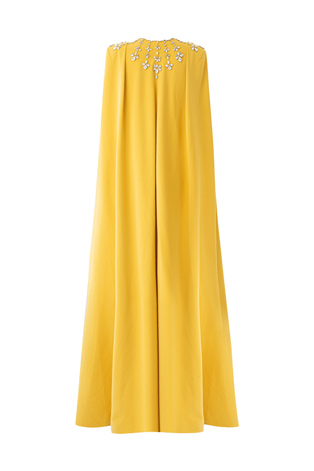 Stone Embellished Cape And Bodycon Dress Set